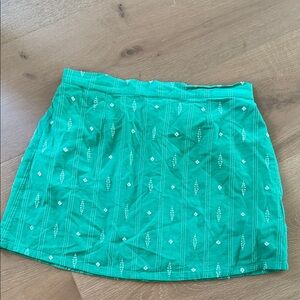 Hurley green Patterned Skater Skirt